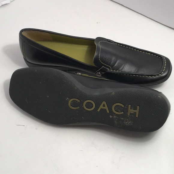 COACH LAMBSKIN BLACK LEATHER DRIVERS - Picture 2 of 6